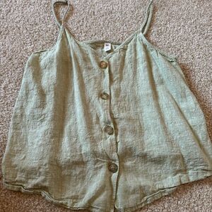 BP button tank top